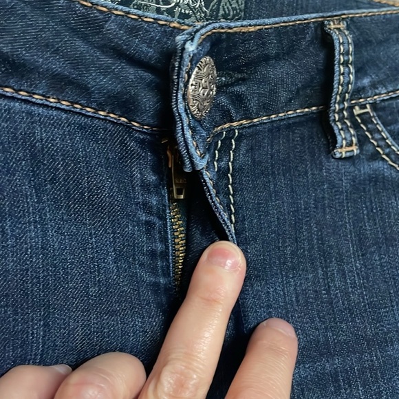 Silver Jeans size 29x31 Dark Wash Suki Jeggings with Stretch No Front Pockets - Picture 5 of 11